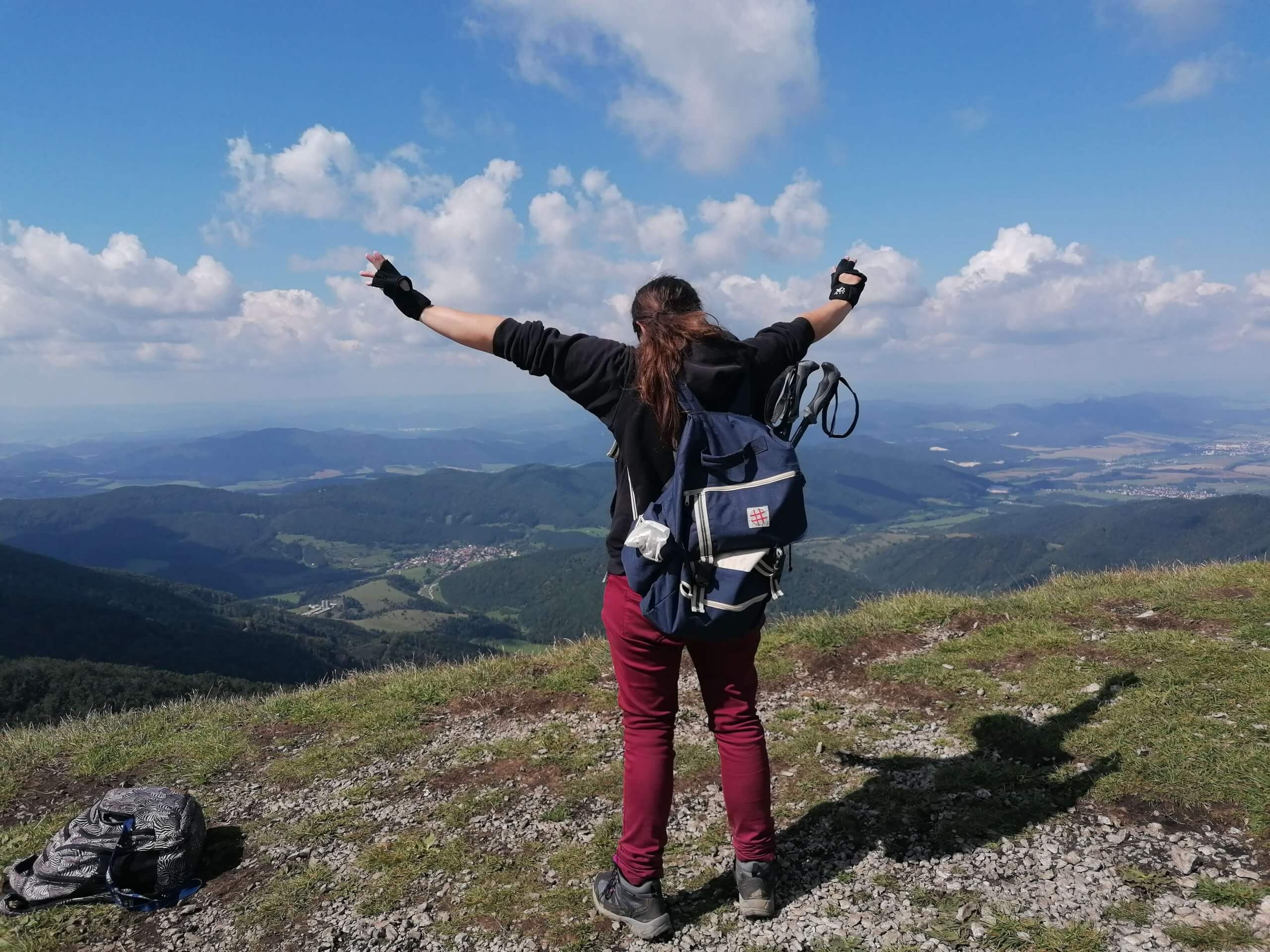 Turistika na Slovensku podľa Hany Repkovej na vrchu Kľak.