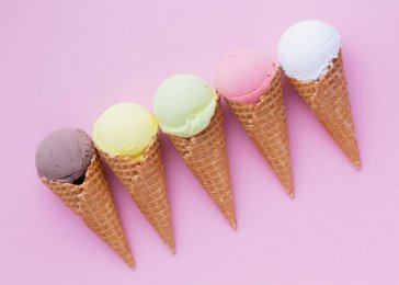 farebná zmrzlina